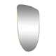 Asymmetrical mirror freeform rearview mirror