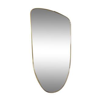 Asymmetrical mirror freeform rearview mirror