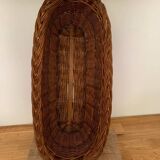 Vintage baguette wicker basket