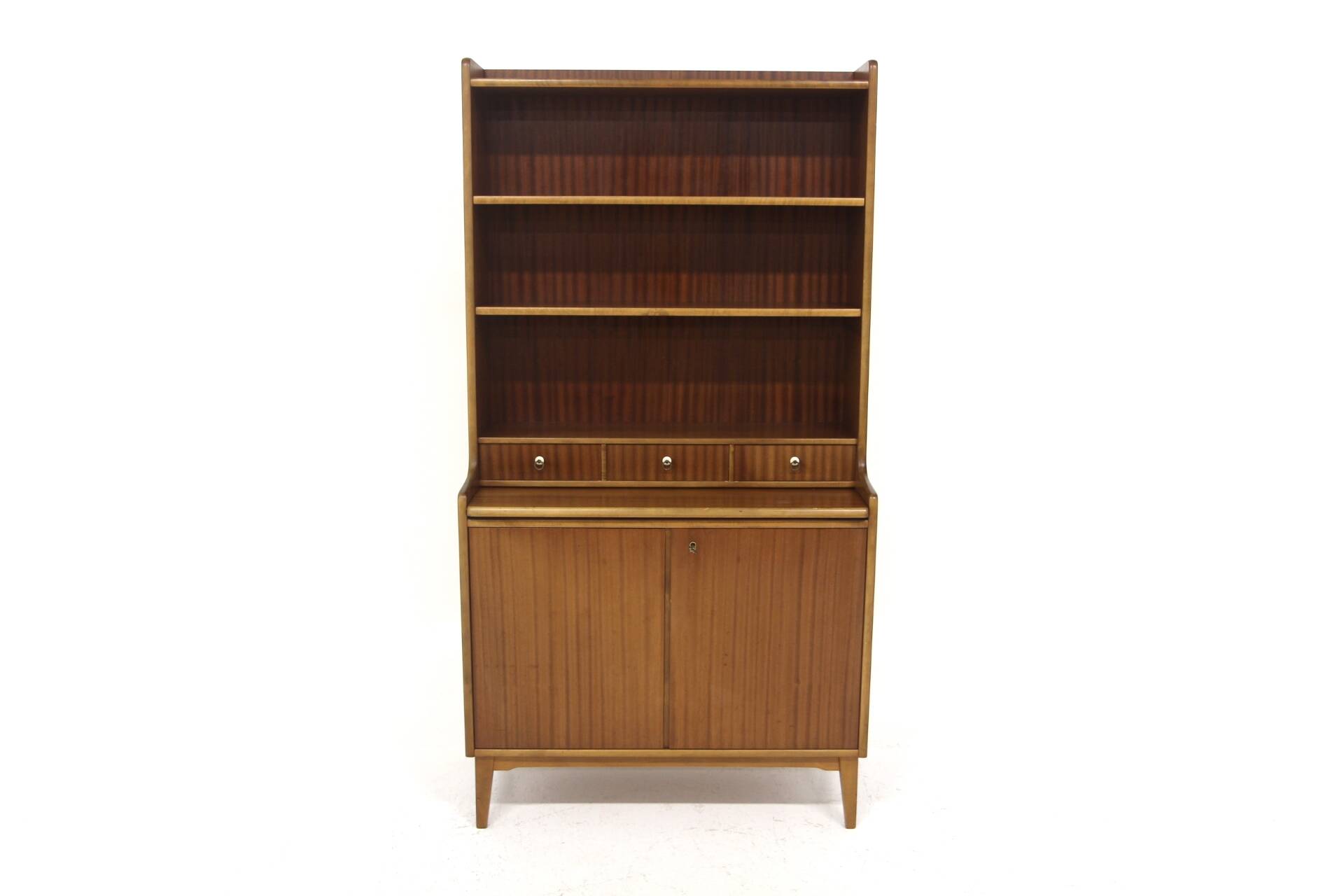 Scandinavian mahogany secretary desk, Denmark, 1950