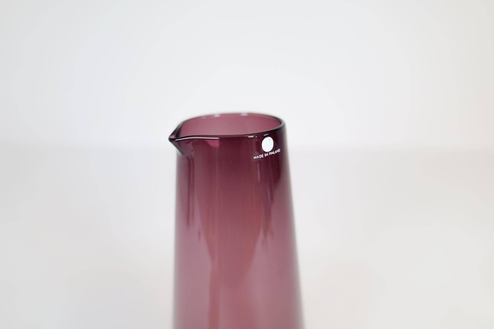 Midcentury Collection of 3 Bird Carafes by Iittala, Timo Sarpaneva, Finland, 1950s