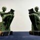 Art Deco Sculptural Bookends by Max Le Verrier, Paris, France, 1925, Set of 2