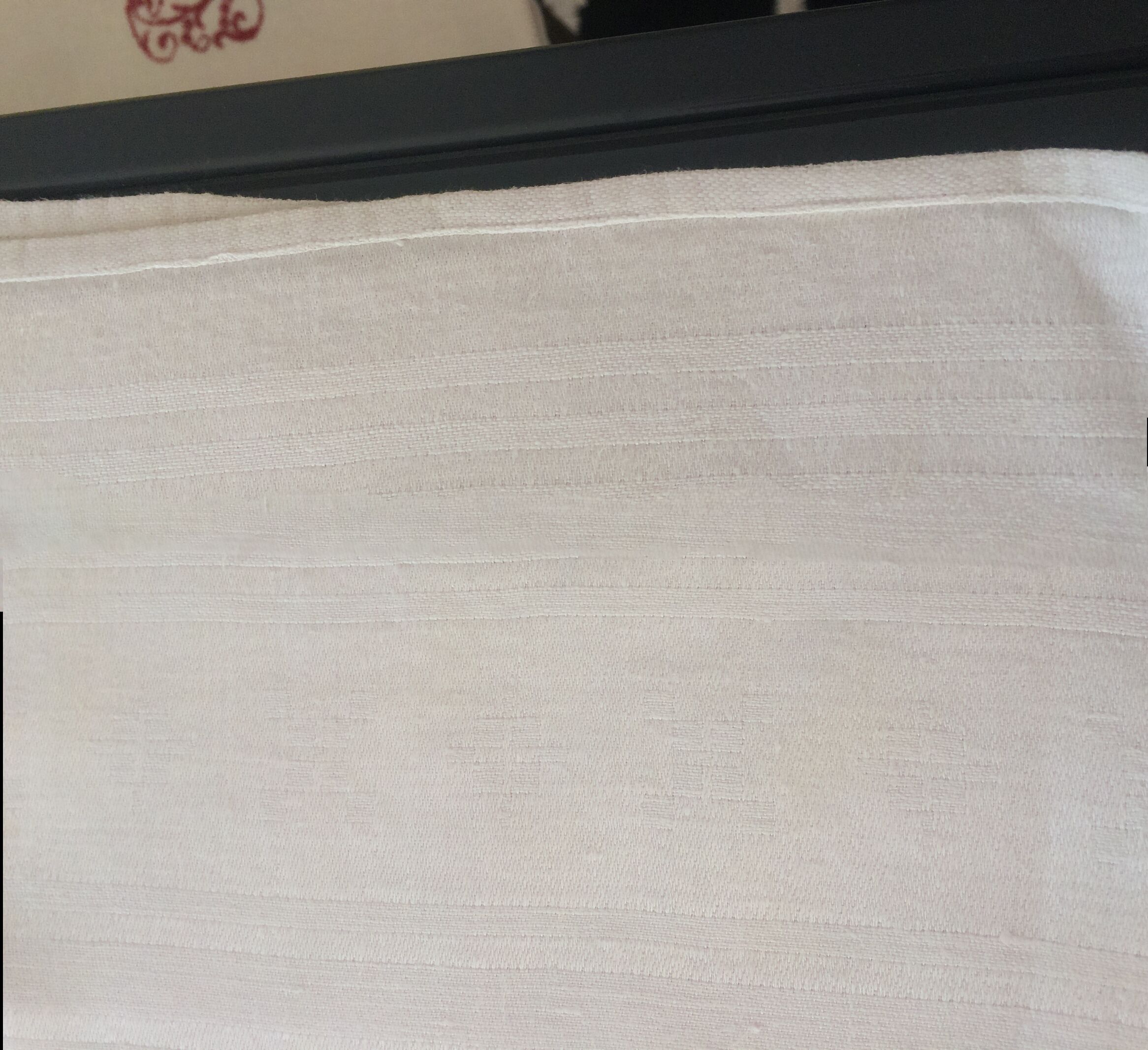 Lot de 14 serviettes blanches et anciennes avec initiales rouges