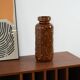 Brown ceramic vase, German design, 1960s, made in West Germany