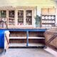 Old large workbench with original patina
