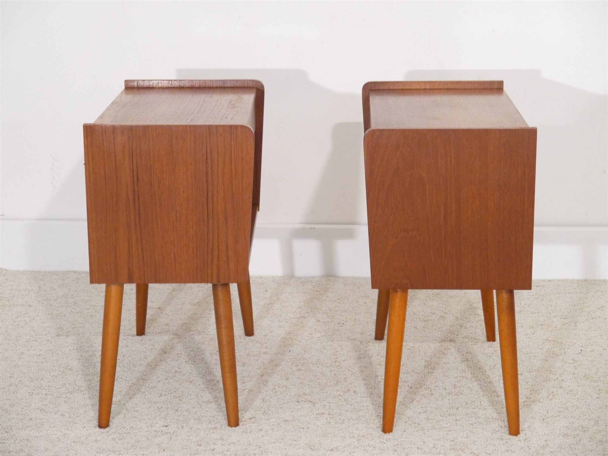 Pair of vintage Scandinavian  nightstands  1960