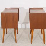 Pair of vintage Scandinavian  nightstands  1960