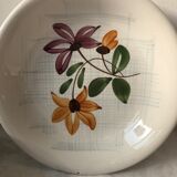 Set of 5 plates old Sarreguemines Digoin Daniel