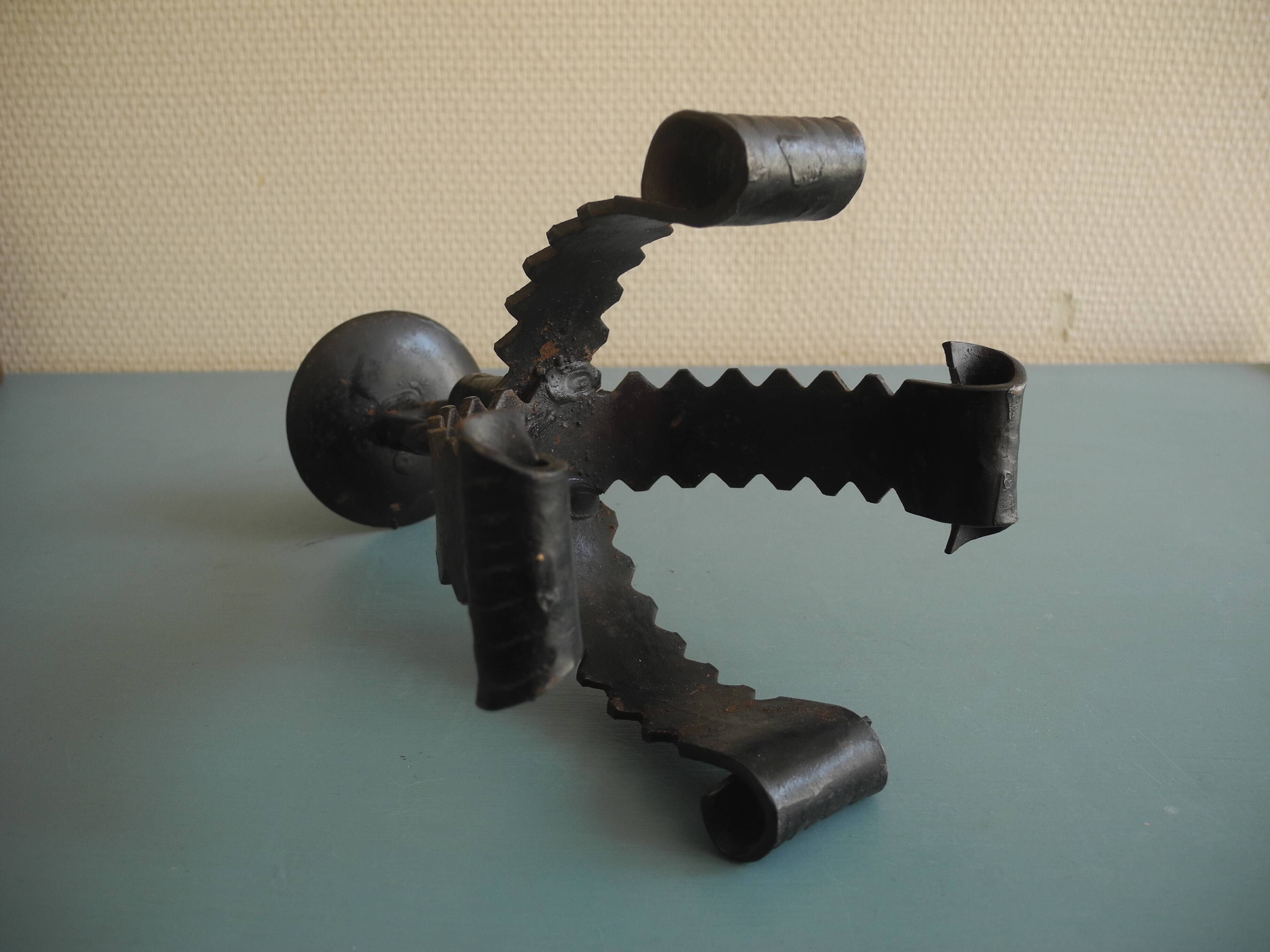 brutalist chandelier vintage decor brutalist candlestick