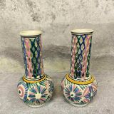 Pair of vintage openwork vases