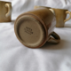 Set of 4 sandstone cups
