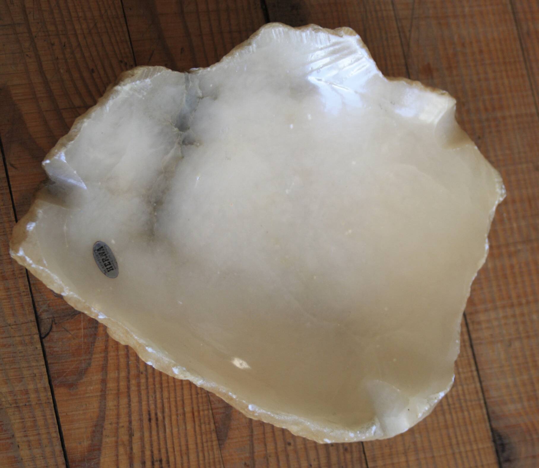 Alabaster pocket emptier/ashtray