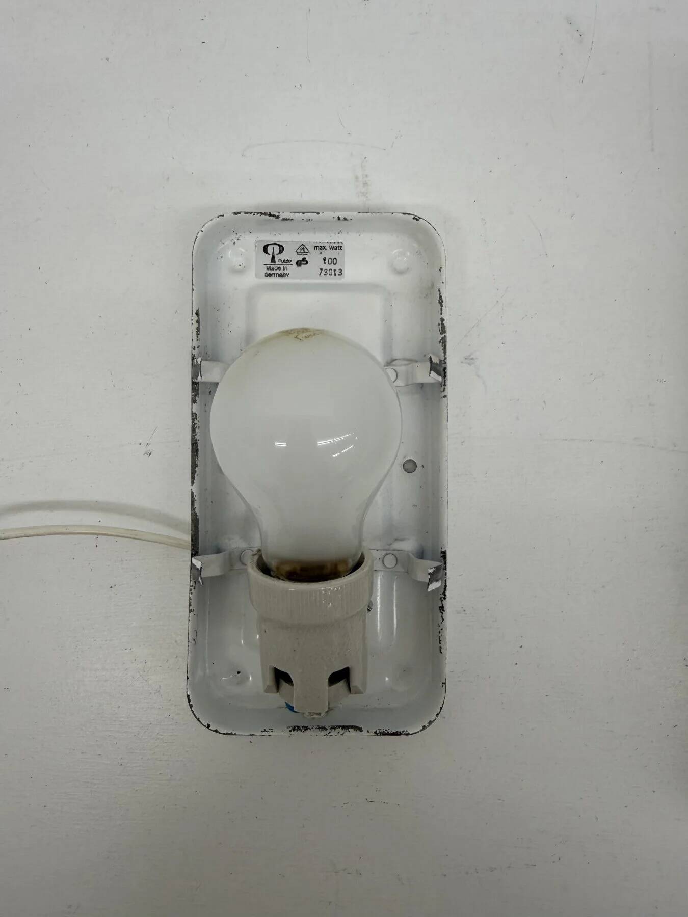 Peil & Putzer glass wall lamp sconce, 1970s