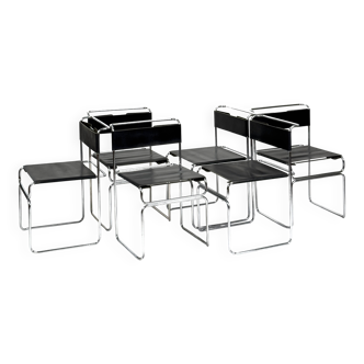 Set of 6 vintage Libellula chairs by Giovanni Carini for Planula