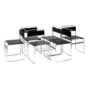 Ensemble de 6 chaises vintage Libellula par Giovanni Carini pour Planula