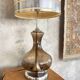 Grande lampe verre 1970