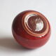 Red fig vase by Rogier Vandeweghe for Perignem, Belgium 1963.