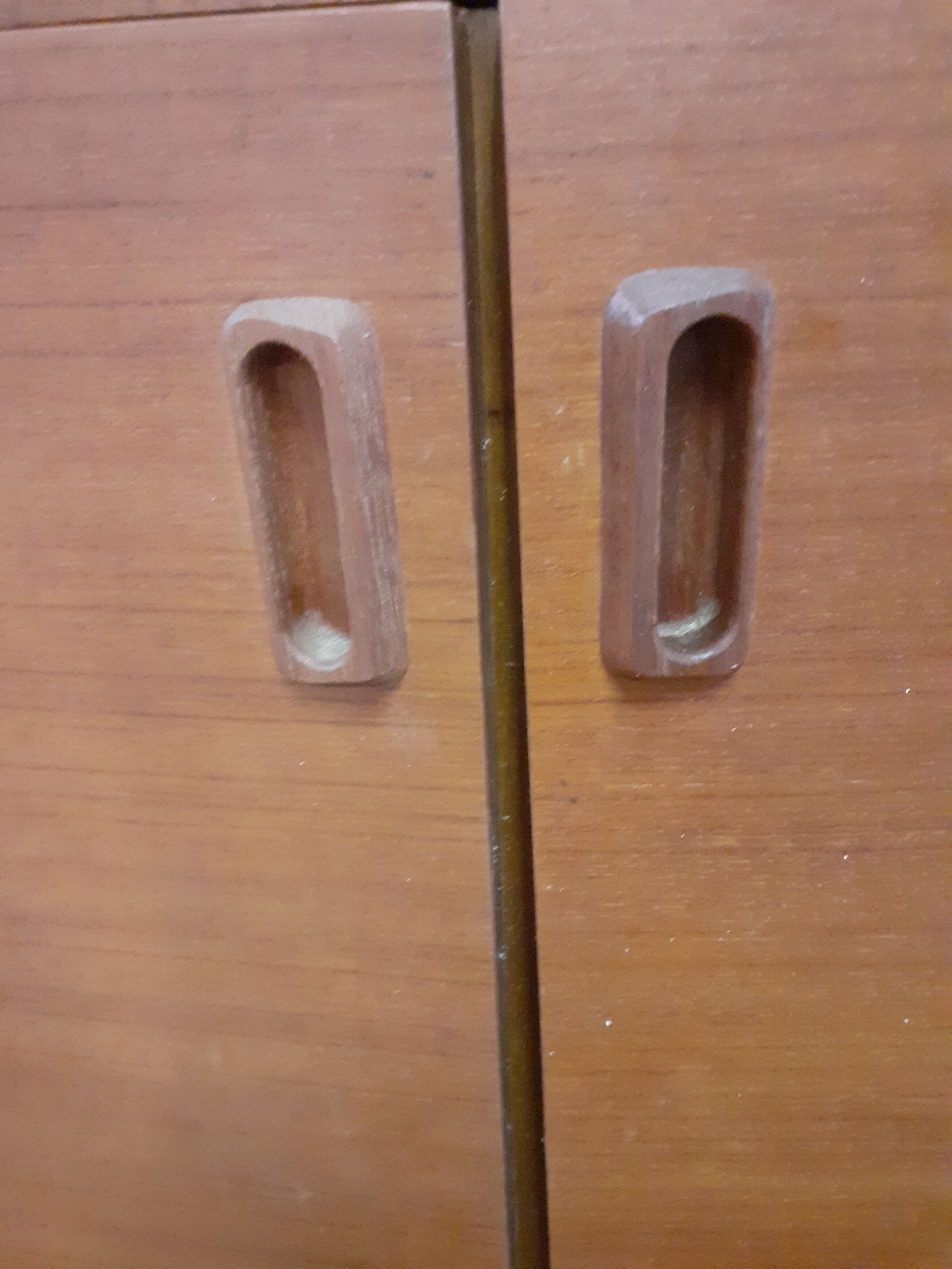 Seventies buffet scandinavian foot compass