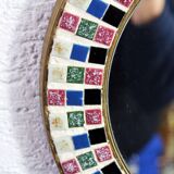 Vintage earthenware mirror 1970