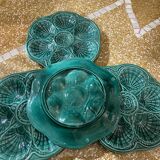 Set of 4 oyster plates