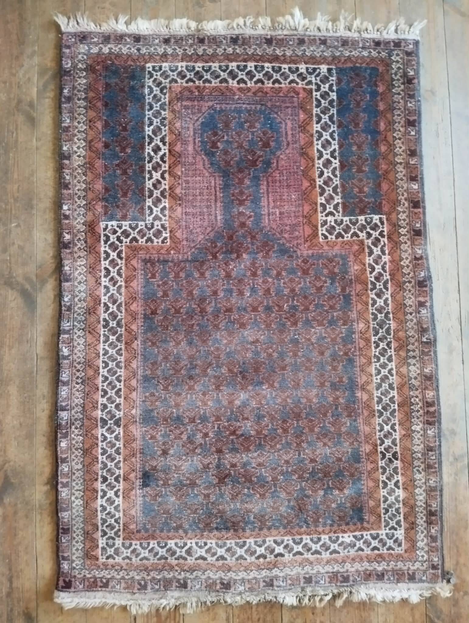 Handmade Afghan Belouch rug 138x91cm