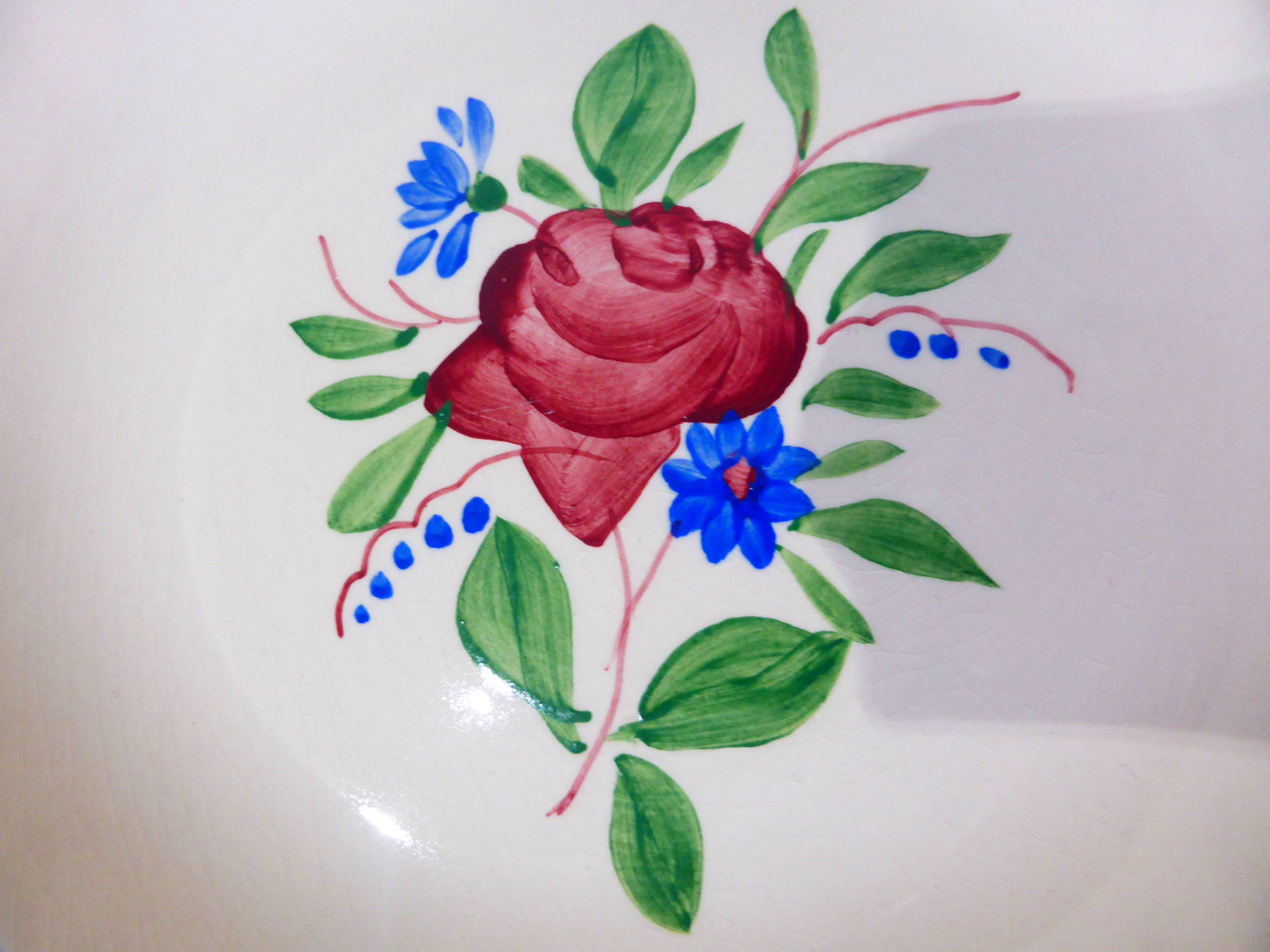 6 vintage soup plates from Digoin Sarreguemines 2101115