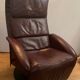 Fauteuil relax Jori des années 70 80 en cuir