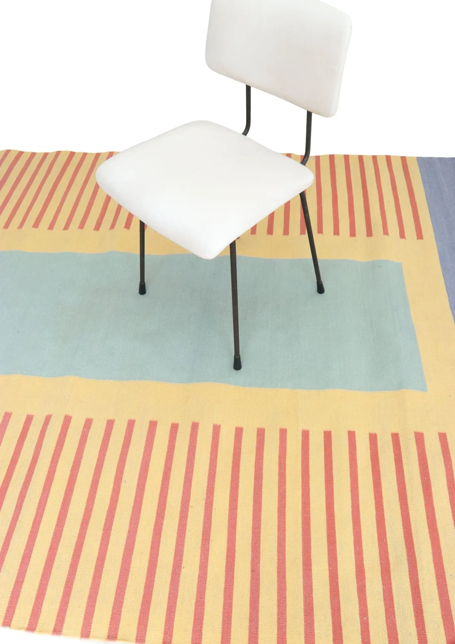 Vintage hand-woven wool kilim / flatweave rug, 1970s–80s