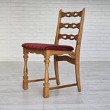 1970s, set 6 pcs of Danish dinning chairs, original good condition, furniture wool.