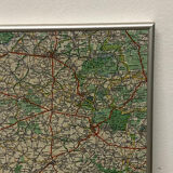 Carte routière Nord Est France et région parisienne 80's