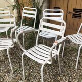 Set of chairs and garden armchairs Tolix 1950