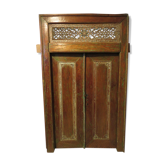 Antique pair of patinated teak doors, 1900