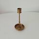 Vintage candle holder in solid gold brass