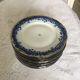 Set of 12 flat plates Romanian porcelain Dalba Julia