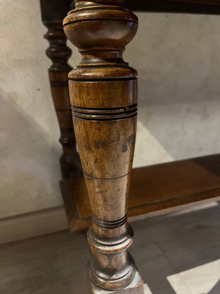 Wood and marble washstand, 19th century.