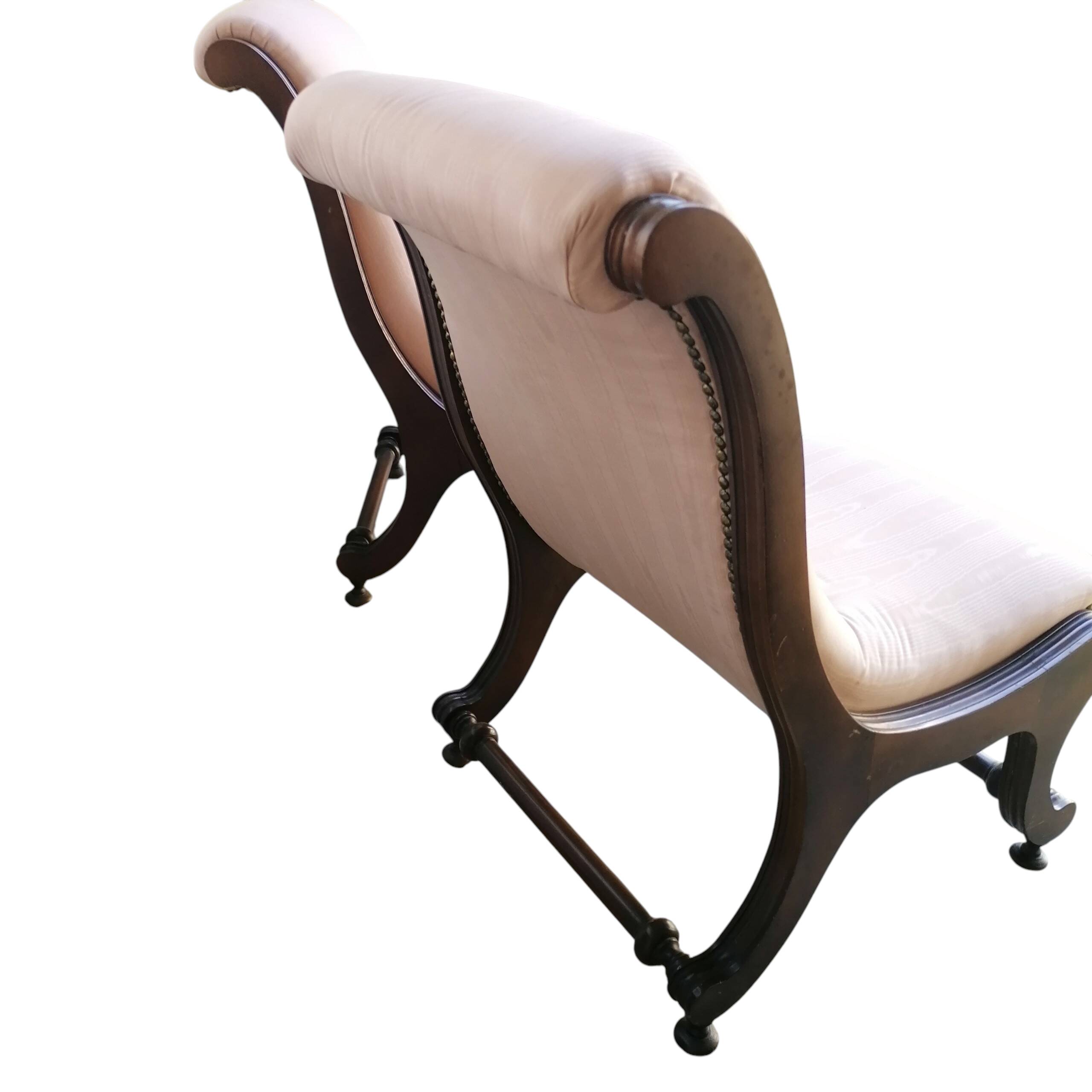 Poltrone chaise longue corte epoca ottocentesca, Luigi Filippo o Vittoriano