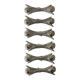 6 metal knife rests Silea