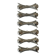 6 metal knife rests Silea