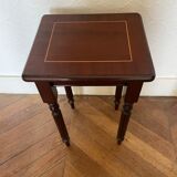 End of sofa, small coffee table style