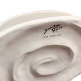 Porcelain, hand-formed Shell vase, Sandra Rich, Germany, 1990s.