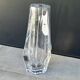 Hexagonal crystal vase by Daum France – 35 cm – Made in France