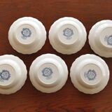 12 assiettes creuses anglaises Ridgway "Windsor" bleu