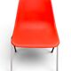 Set of 4 orange chairs designed by Robin Day for Hille.