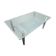 Glass coffee table, two tops 110X65 cm