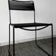 Paire de chaises spaghetti scoubidou noires années 70