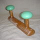 2 coat hooks of 1950/60