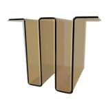 Vintage magazine door Plexiglas 1970