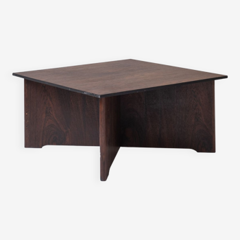 Rosewood square coffee table from Denmark, designed in the 1960s.