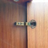 Scandinavian dressing cabinet with round mirror