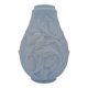 Art Deco Opaline Vase Blue Pastel Glass Pine Cone Decoration France 1930s